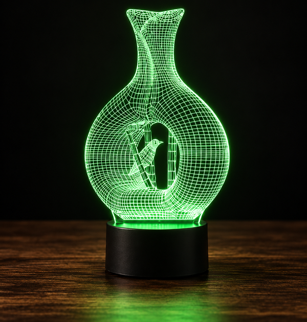 Lampe 3D Créative - Veilleuse LED Tactile