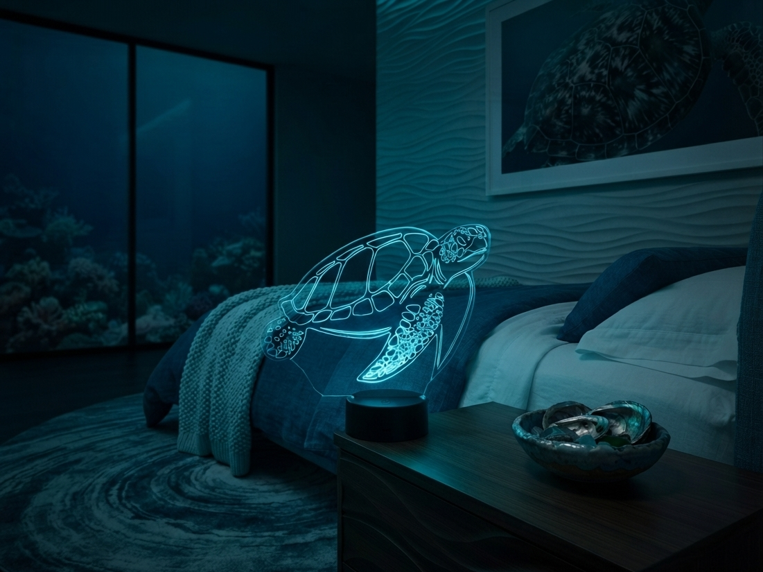 3d LED Turtle Night Light