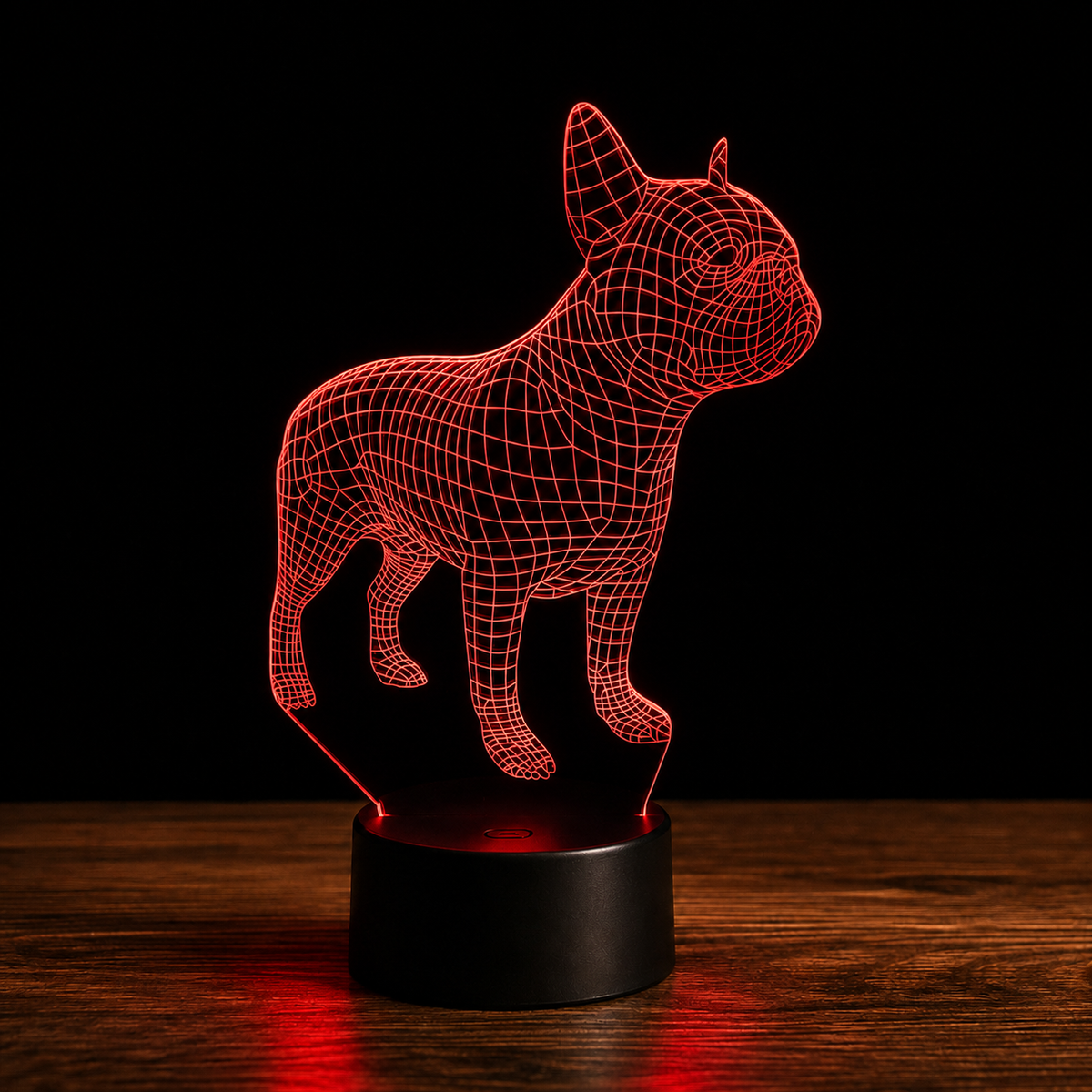 Frenchie Dog Lampe led 3d