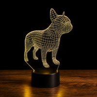 Frenchie Dog Lampe led 3d