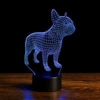 Frenchie Dog Lampe led 3d