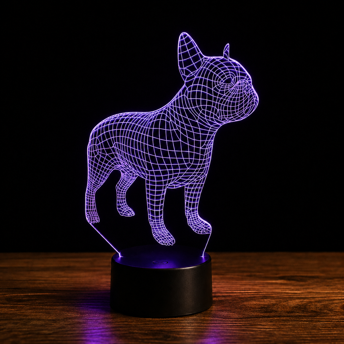 Frenchie Dog Lampe led 3d
