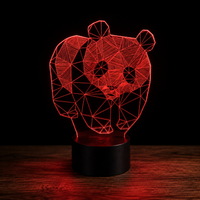 Panda Lampe led 3d