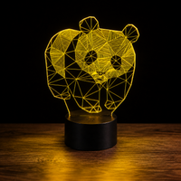 Panda Lampe led 3d