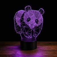 Panda Lampe led 3d