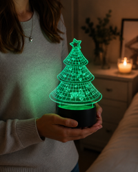 Lampe 3D de Noël - Veilleuse LED Tactile