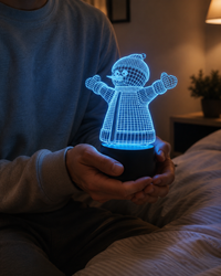 Lampe 3D de Noël - Veilleuse LED Tactile