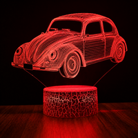 Voiture vintage Lampe led 3d