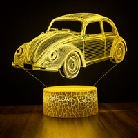 Voiture vintage Lampe led 3d