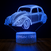 Voiture vintage Lampe led 3d