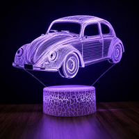Voiture vintage Lampe led 3d