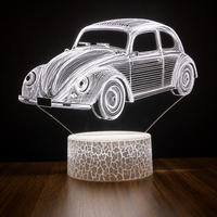 Voiture vintage Lampe led 3d