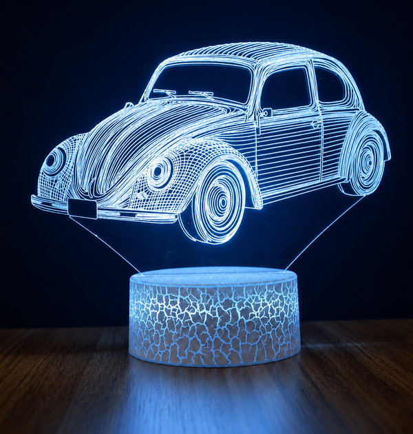 Voiture vintage Lampe led 3d