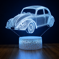 Voiture vintage Lampe led 3d