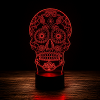 Día de los Muertos Lampe led 3D