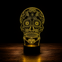 Día de los Muertos Lampe led 3D