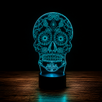 Día de los Muertos Lampe led 3D