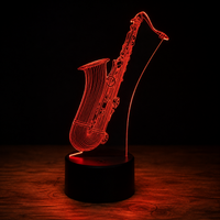 saxophone alto Lampe led 3d