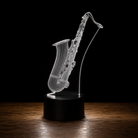 saxophone alto Lampe led 3d