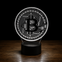 Bitcoin Lampe led 3d