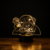Lampe 3D Chien - Veilleuse LED avec Application