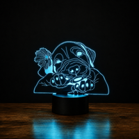 Lampe 3D Chien - Veilleuse LED avec Application