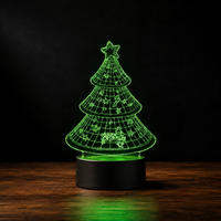 Lampe 3D de Noël - Veilleuse LED Tactile