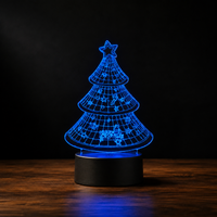 Lampe 3D de Noël - Veilleuse LED Tactile