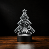 Lampe 3D de Noël - Veilleuse LED Tactile
