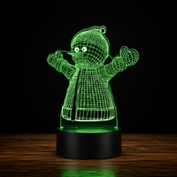 Lampe 3D de Noël - Veilleuse LED Tactile