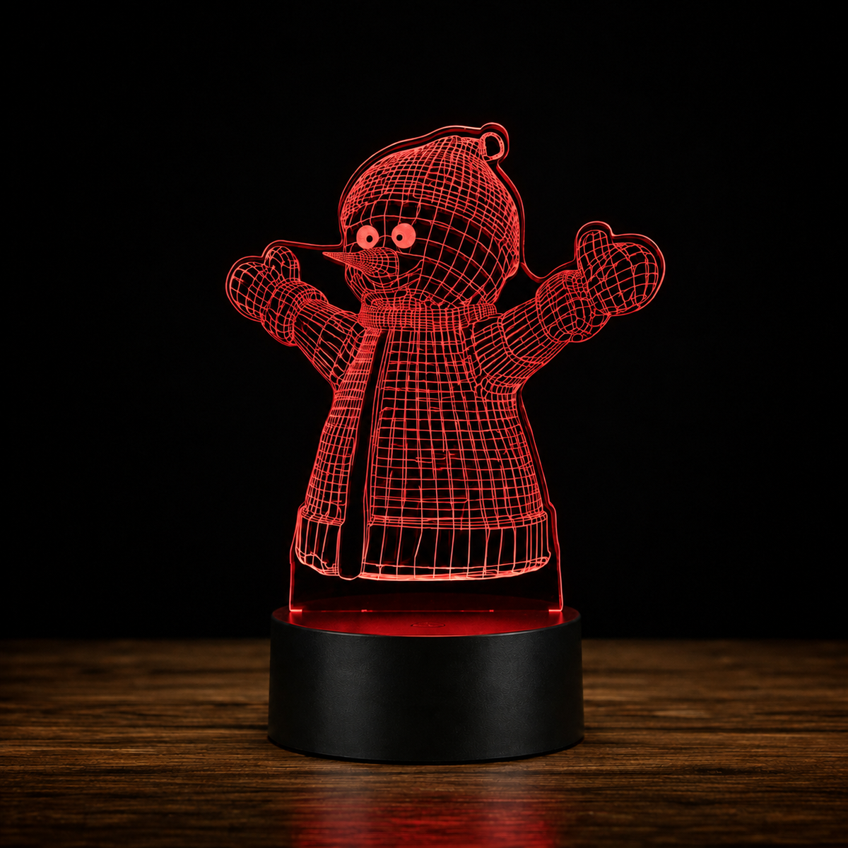 Lampe 3D de Noël - Veilleuse LED Tactile