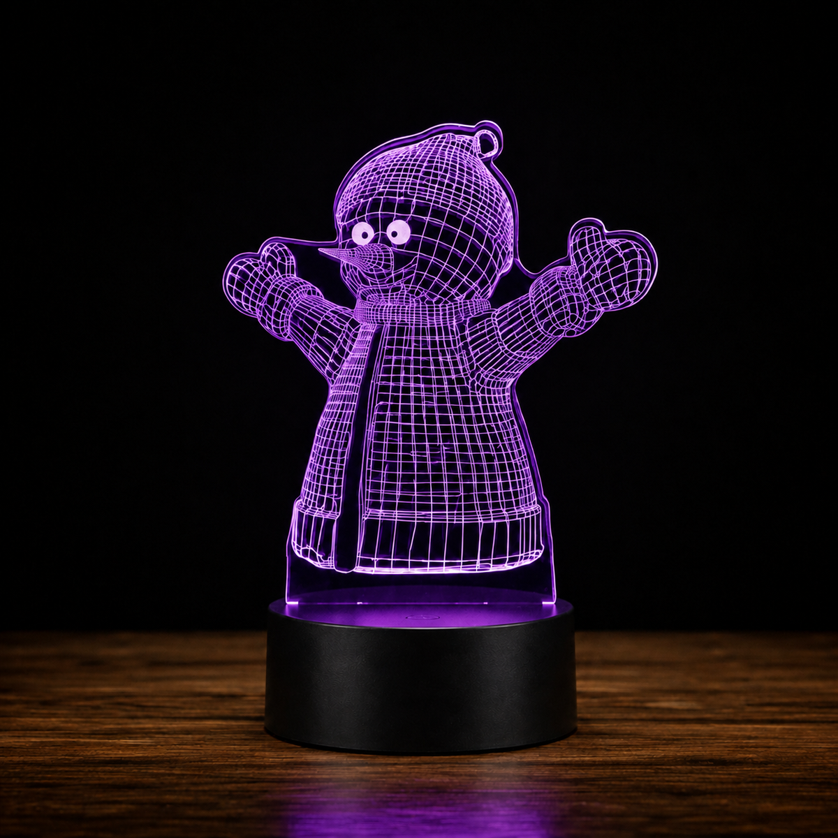 Lampe 3D de Noël - Veilleuse LED Tactile