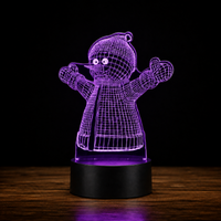 Lampe 3D de Noël - Veilleuse LED Tactile