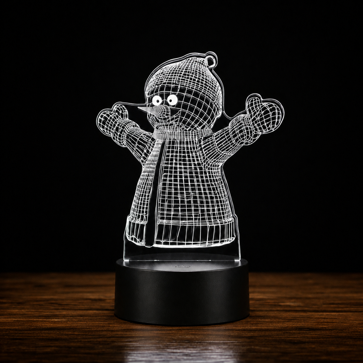 Lampe 3D de Noël - Veilleuse LED Tactile