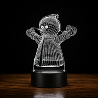 Lampe 3D de Noël - Veilleuse LED Tactile