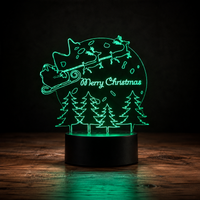 Lampe 3D de Noël - Veilleuse LED Tactile