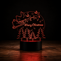 Lampe 3D de Noël - Veilleuse LED Tactile