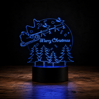Lampe 3D de Noël - Veilleuse LED Tactile