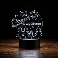Lampe 3D de Noël - Veilleuse LED Tactile