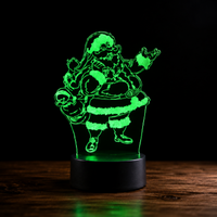 Lampe 3D de Noël - Veilleuse LED Tactile