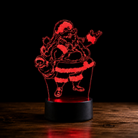 Lampe 3D de Noël - Veilleuse LED Tactile