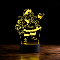 Lampe 3D de Noël - Veilleuse LED Tactile