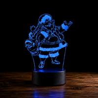 Lampe 3D de Noël - Veilleuse LED Tactile