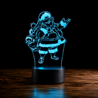 Lampe 3D de Noël - Veilleuse LED Tactile
