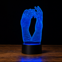 Lampe Amour 3D — Veilleuse LED Multicolore