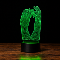 Lampe Amour 3D — Veilleuse LED Multicolore