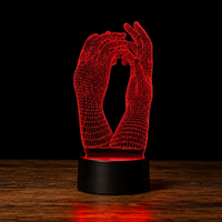 Lampe Amour 3D — Veilleuse LED Multicolore
