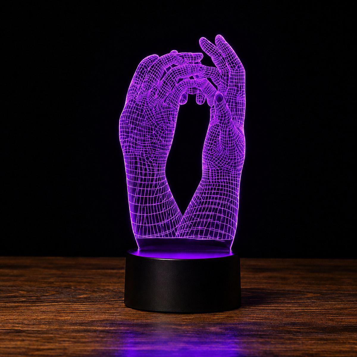 Lampe Amour 3D — Veilleuse LED Multicolore