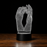 Lampe Amour 3D — Veilleuse LED Multicolore