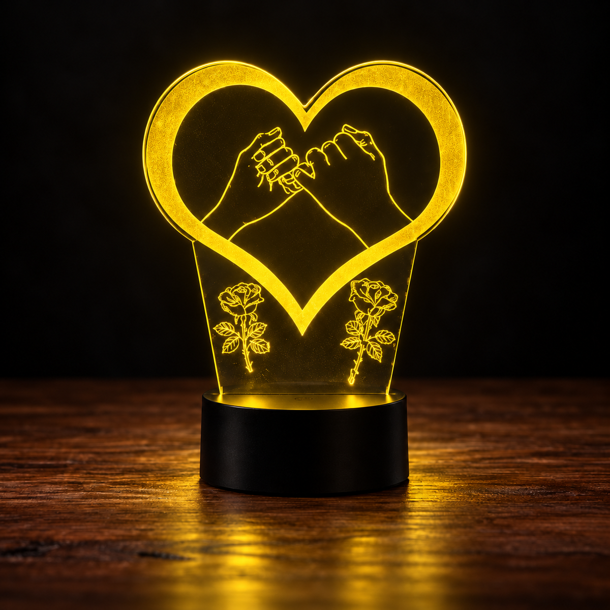 Lampe Amour 3D — Veilleuse LED Multicolore